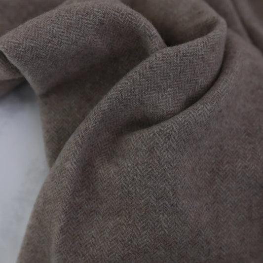 Merino wool and cashmere plaid